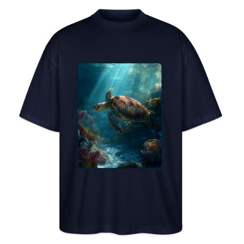 Sea Turtle Coral Reef Design - Stanley/Stella Blaster Oversized T-Shirt 