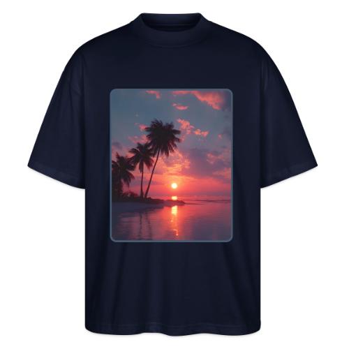Tropical Sunset Ocean Reflection Design - Stanley/Stella Blaster Oversized T-Shirt 