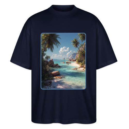 Tropical Island Paradise Ocean Design - Stanley/Stella Blaster Oversized T-Shirt 