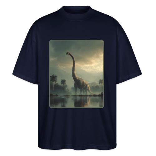 Brachiosaurus Misty Lake Design - Stanley/Stella Blaster Oversized T-Shirt 