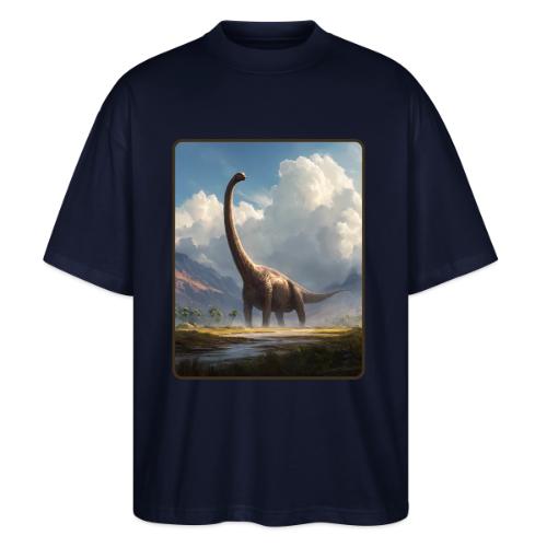 Brachiosaurus Valley Landscape Design - Stanley/Stella Blaster Oversized T-Shirt 