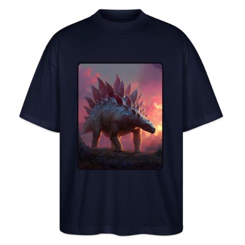 Stegosaurus Sunset Forest Design - Stanley/Stella Blaster Oversized T-Shirt 