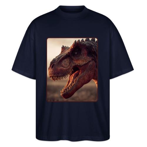 T Rex Roaring Close-Up Design - Stanley/Stella Blaster Oversized T-Shirt 