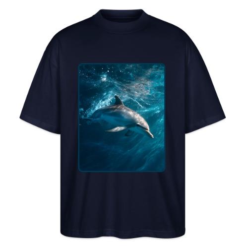 Dolphin Sunlit Ocean Serenity Design - Stanley/Stella Blaster Oversized T-Shirt 