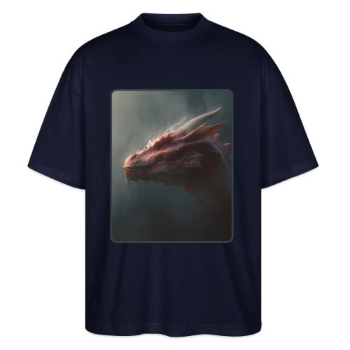 Red Dragon Fog Portrait Design - Stanley/Stella Blaster Oversized T-Shirt 