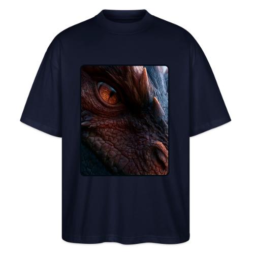 Fierce Ancient Dragon Portrait Design - Stanley/Stella Blaster Oversized T-Shirt 