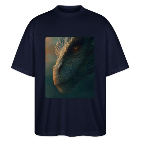 Golden Eye Dragon Close-Up Design - Stanley/Stella Blaster Oversized T-Shirt 