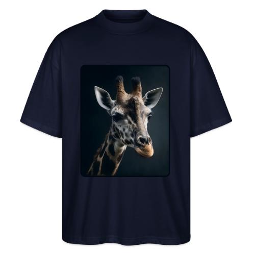 Majestic Giraffe Artistic Portrait Design - Stanley/Stella Blaster Oversized T-Shirt 