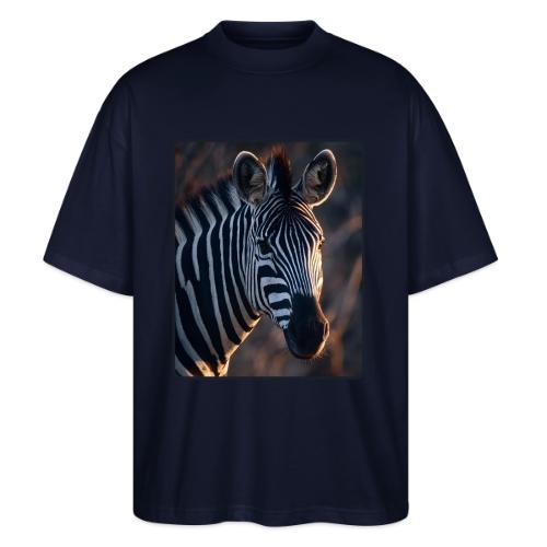 Majestic Zebra Sunset Portrait Design - Stanley/Stella Blaster Oversized T-Shirt 