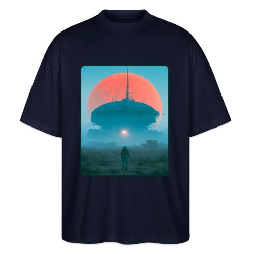 Astronaut Alien Outpost Design - Stanley/Stella Blaster Oversized T-Shirt 