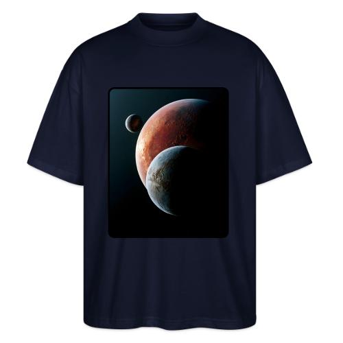 Three Planets Deep Space Design - Stanley/Stella Blaster Oversized T-Shirt 