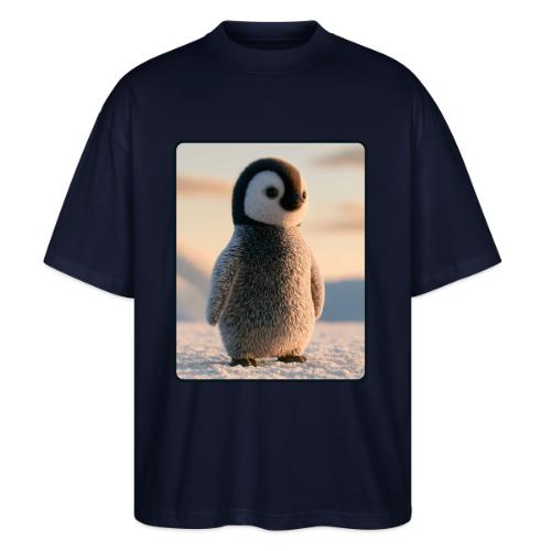 Cute Penguin Chick Sunrise Design - Stanley/Stella Blaster Oversized T-Shirt 