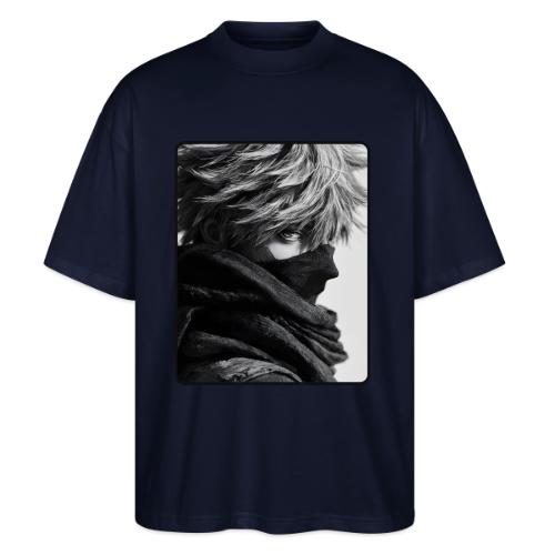 Battle-Worn Ninja Portrait - Stanley/Stella Blaster Oversized T-Shirt 