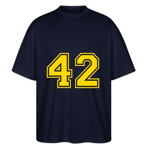 Number 42 in a classic athletic collegiate font - Stanley/Stella Blaster Oversized T-Shirt 