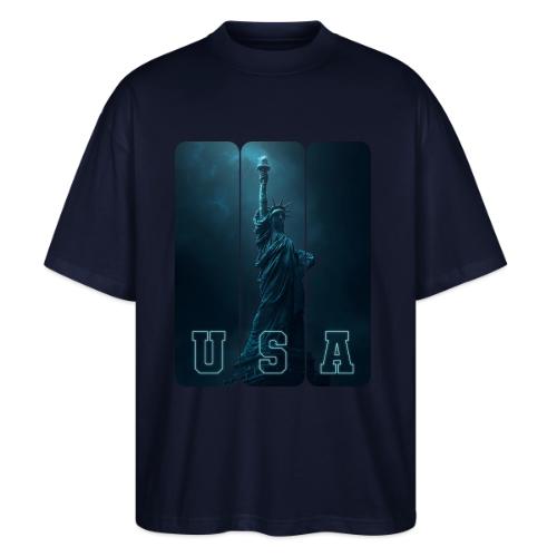 Neon Liberty USA Triptych - Stanley/Stella Blaster Oversized T-Shirt 