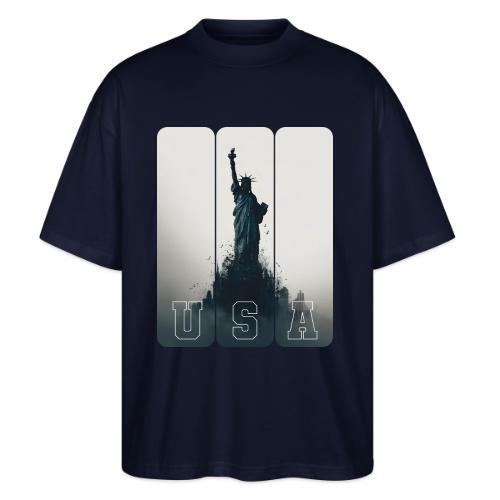 USA: Liberty Rising Over Manhattan - Stanley/Stella Blaster Oversized T-Shirt 
