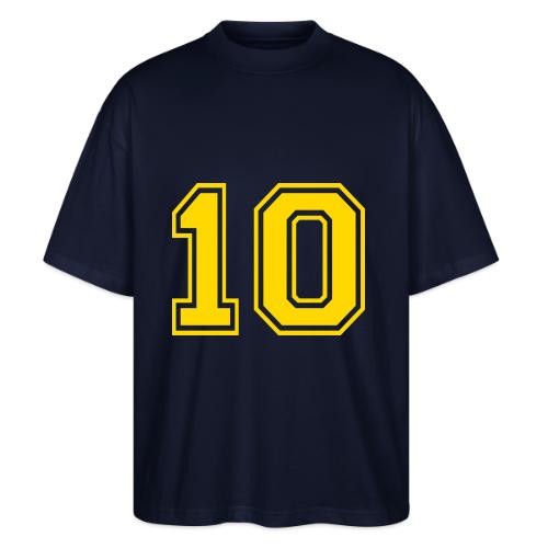 Number 10 in a classic athletic collegiate font - Stanley/Stella Blaster Oversized T-Shirt 