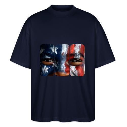 USA: Three Panels of Pride - Stanley/Stella Blaster Oversized T-Shirt 