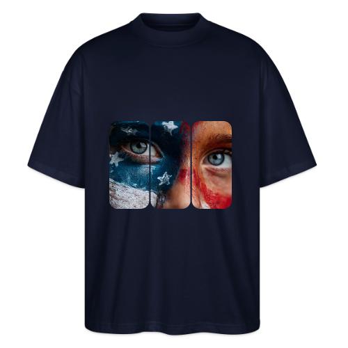USA: Star-Spangled Glance - Stanley/Stella Blaster Oversized T-Shirt 