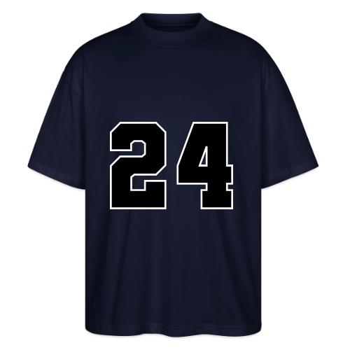 Varsity Number 24 College Font - Stanley/Stella Blaster Oversized T-Shirt 