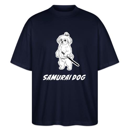 Samurai Maltese Katana Warrior Dog Tee - Stanley/Stella Blaster Oversized T-Shirt 