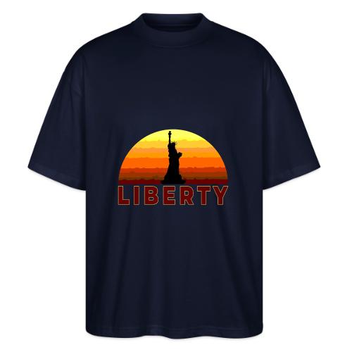 USA: Sunset Liberty Bold - Stanley/Stella Blaster Oversized T-Shirt 