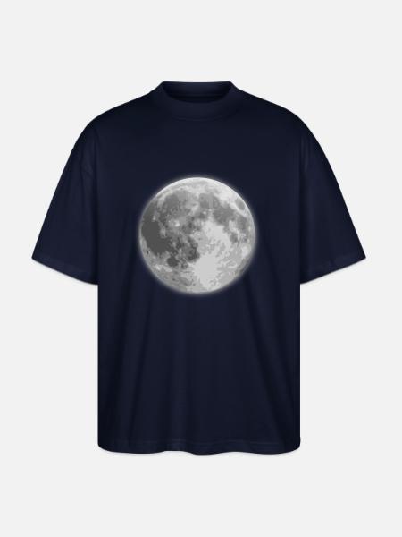 Lune - T-shirt surdimensionné Stanley/Stella Blaster - french navy