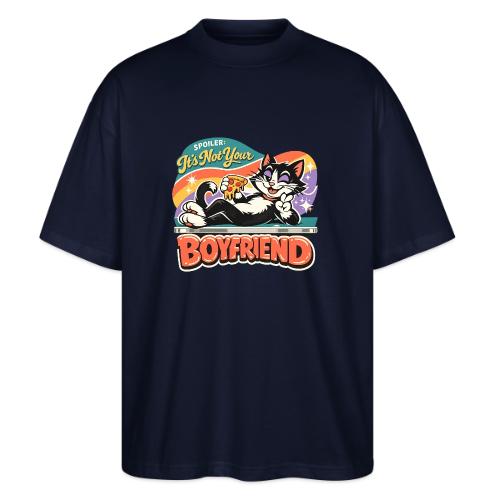 Sassy Cat Pride Pizza Retro Comic - Stanley/Stella Blaster Oversized T-Shirt 