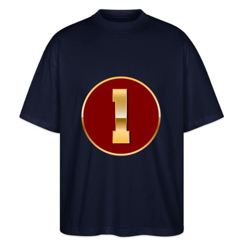 Number 1 in Gold Varsity Font - Stanley/Stella Blaster Oversized T-Shirt 