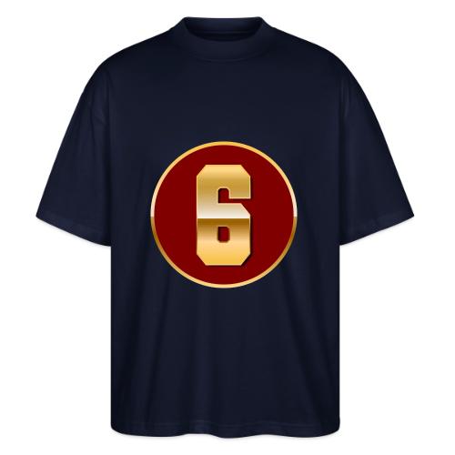 Number 6 in Gold Varsity Font - Stanley/Stella Blaster Oversized T-Shirt 