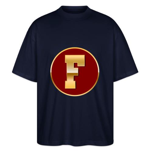 Letter F – Capital Varsity Alphabet Monogram - Stanley/Stella Blaster Oversized T-Shirt 