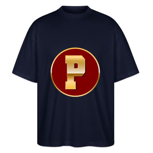 Letter P – Capital Varsity Alphabet Monogram - Stanley/Stella Blaster Oversized T-Shirt 