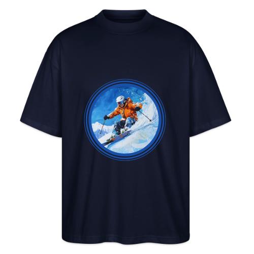 Skiing: On the Edge - Stanley/Stella Blaster Oversized T-Shirt 