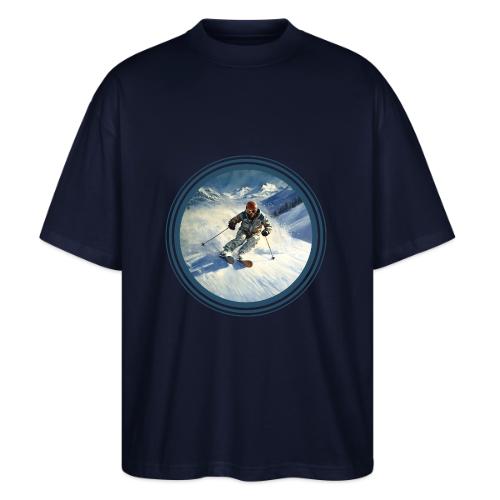 Skiing Power Moves - Stanley/Stella Blaster Oversized T-Shirt 