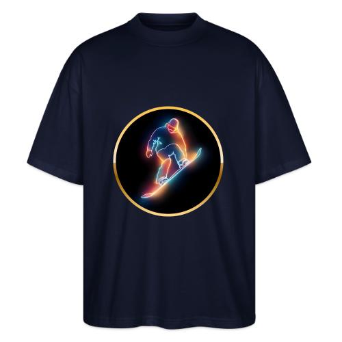 Golden Neon Snowboard - Stanley/Stella Blaster Oversized T-Shirt 