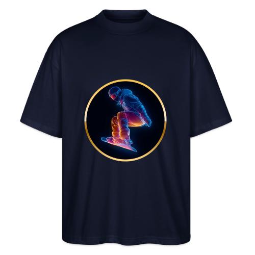 Snowboarding: Arctic Neon Leap - Stanley/Stella Blaster Oversized T-Shirt 