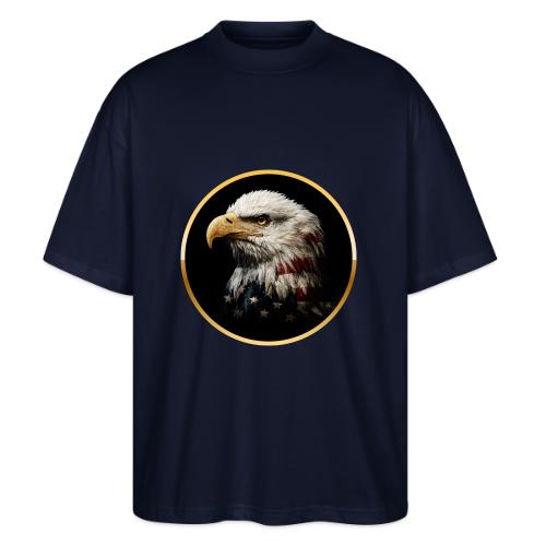 America: Golden Freedom Crest - Stanley/Stella Blaster Oversized T-Shirt 