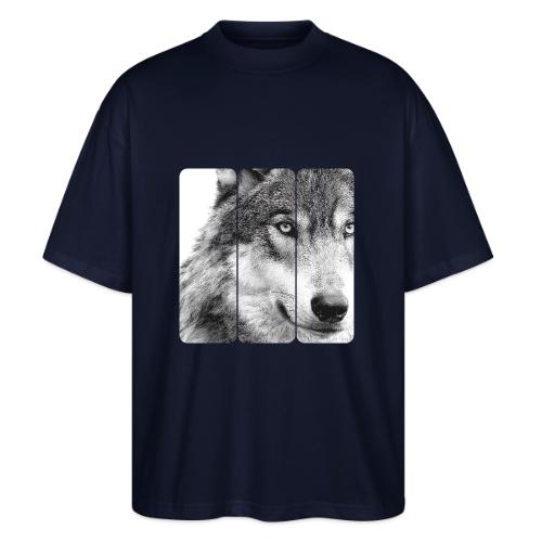 Wolf Face Triptych: Silent Alpha - Stanley/Stella Blaster Oversized T-Shirt 