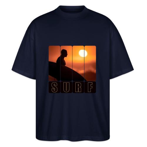 Surfing: Sunset Surf Panels - Stanley/Stella Blaster Oversized T-Shirt 