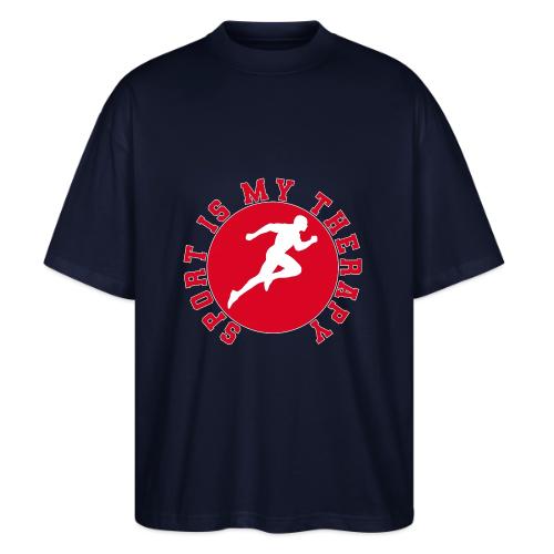 Sport Is My Therapy – Running Motivation Badge - Stanley/Stella Blaster Oversized T-Shirt 