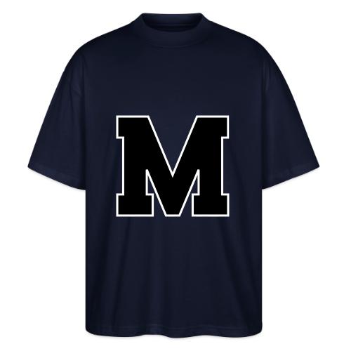 Varsity Letter M Collegiate Alphabet Art - Stanley/Stella Blaster Oversized T-Shirt 