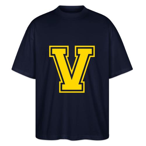 Letter V – Capital Athletic Alphabet Monogram - Stanley/Stella Blaster Oversized T-Shirt 