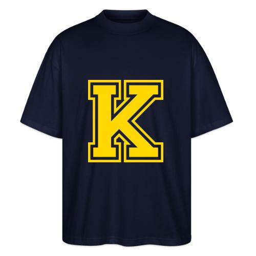 Letter k – Capital Athletic Alphabet Monogram - Stanley/Stella Blaster Oversized T-Shirt 