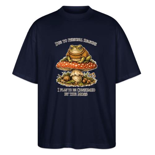 Frog Consumed by Moss Cottagecore Aesthetic - Stanley/Stella Blaster Oversized T-Shirt 