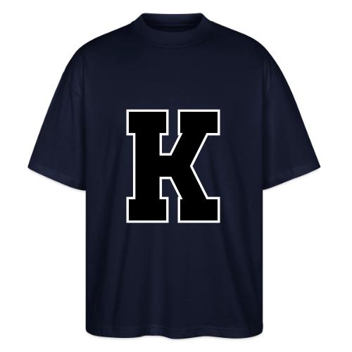Varsity Letter K Collegiate Font Design - Stanley/Stella Blaster Oversized T-Shirt 