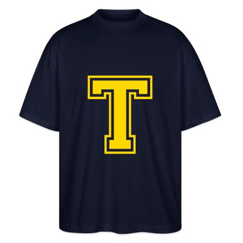 Letter T – Capital Athletic Alphabet Monogram - Stanley/Stella Blaster Oversized T-Shirt 