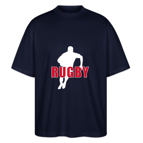 Bold Rugby Action Silhouette - Stanley/Stella Blaster Oversized T-Shirt 