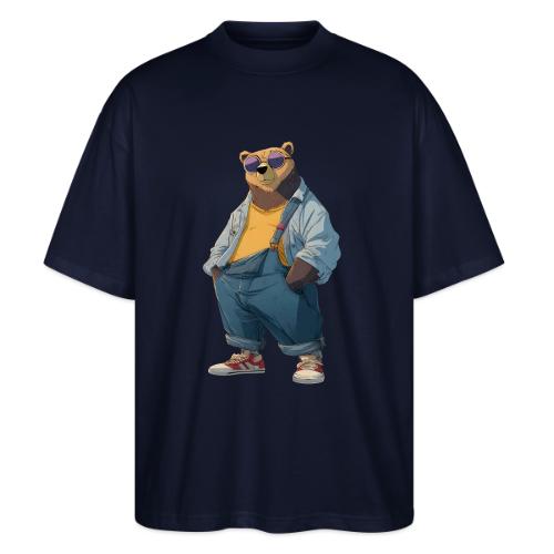 Fashion Streetwear Bear Cartoon Art - Stanley/Stella Blaster Oversized T-Shirt 