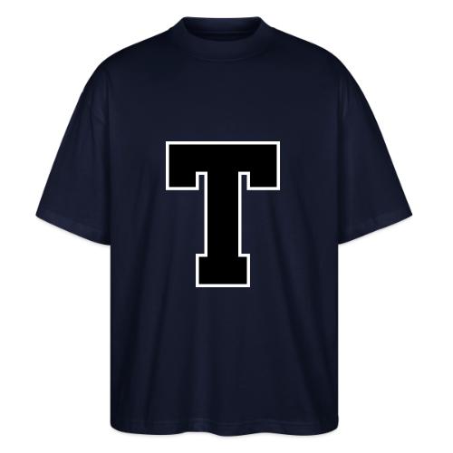 Varsity Letter T Athletic Font Design - Stanley/Stella Blaster Oversized T-Shirt 