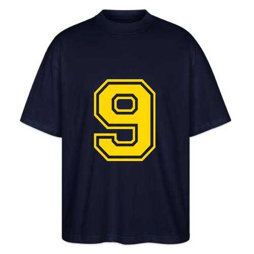 Number 9 in a classic athletic collegiate font - Stanley/Stella Blaster Oversized T-Shirt 